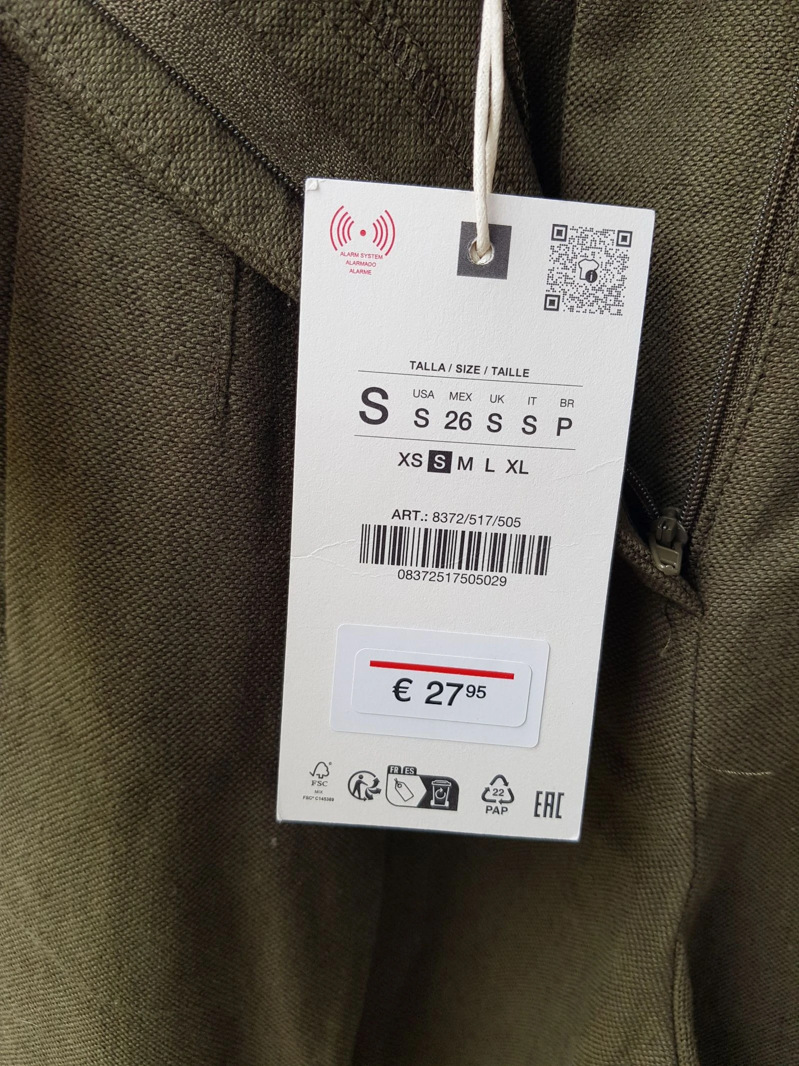 Calça larga linho e algodão Zara – photo 5